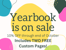  Yearbook on sale until end of October